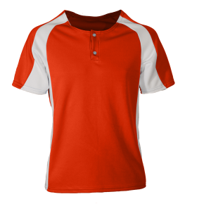 YOUTH  BASEBALL JERSEY - Orange, M