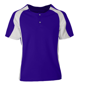 YOUTH  BASEBALL JERSEY - Purple, M