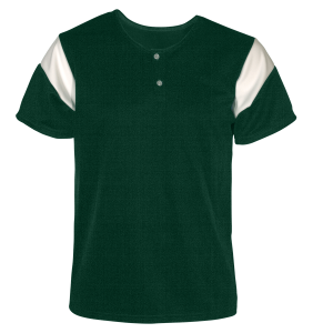ADULT  BASEBALL JERSEY - Dark Green, M