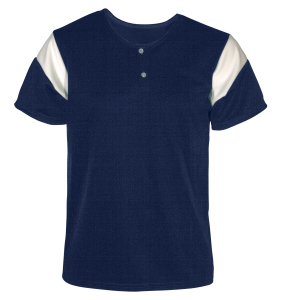 ADULT  BASEBALL JERSEY - Navy Blue, M
