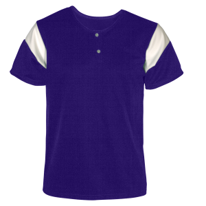 ADULT  BASEBALL JERSEY - Purple, M