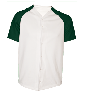 ADULT  BASEBALL JERSEY - Dark Green, M