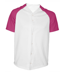 ADULT  BASEBALL JERSEY - Fuchsia, M