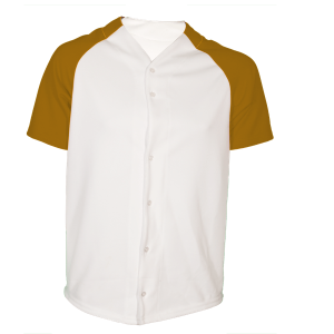 ADULT  BASEBALL JERSEY - Gold, M