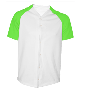 ADULT  BASEBALL JERSEY - Neon Green, M