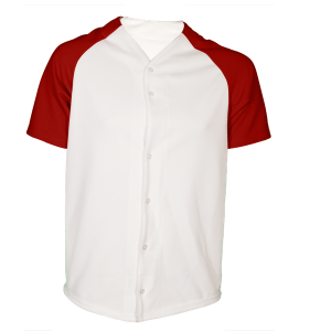 ADULT  BASEBALL JERSEY - Red, M