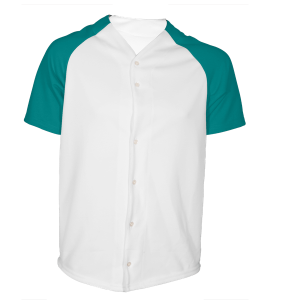 ADULT  BASEBALL JERSEY - Teal, M
