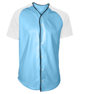 ADULT  BASEBALL JERSEY - White / Royal, M