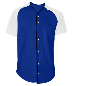 ADULT  BASEBALL JERSEY - Royal Blue, M