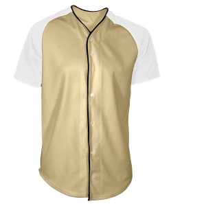 ADULT  BASEBALL JERSEY - White / Navy, M