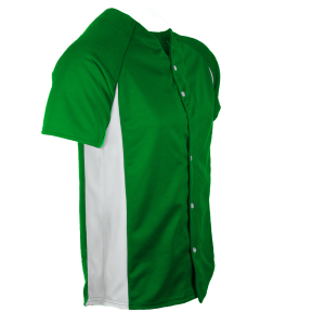 ADULT  BASEBALL JERSEY - Kelly Green, M