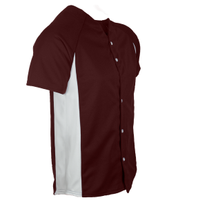ADULT  BASEBALL JERSEY - Maroon, M