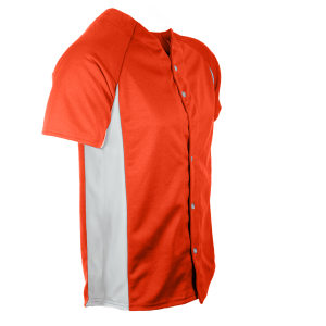 ADULT  BASEBALL JERSEY - Orange, M