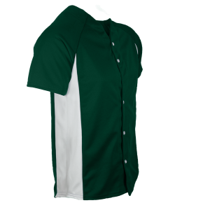 ADULT  BASEBALL JERSEY - Dark Green, M