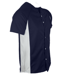 ADULT  BASEBALL JERSEY - Navy Blue, M