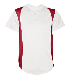 YOUTH BASEBALL JERSEY - White / Cardinal, M