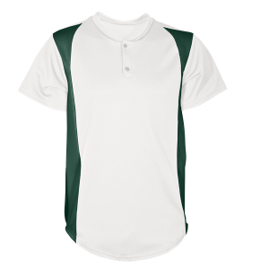 YOUTH BASEBALL JERSEY - White / D Green, M