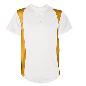 YOUTH BASEBALL JERSEY - White / Gold, M
