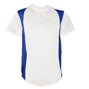 YOUTH BASEBALL JERSEY - White / Royal, M