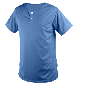 ADULT  BASEBALL JERSEY - Columbian Blue, M