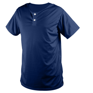 ADULT  BASEBALL JERSEY - Navy Blue, M