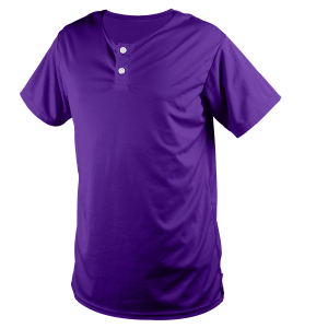 ADULT  BASEBALL JERSEY - Purple, M