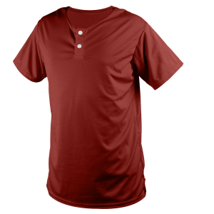 ADULT  BASEBALL JERSEY - Maroon, M
