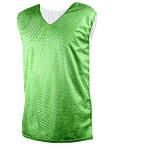 Youth Basketball V-neck Reversible Jersey - Neon Green, M