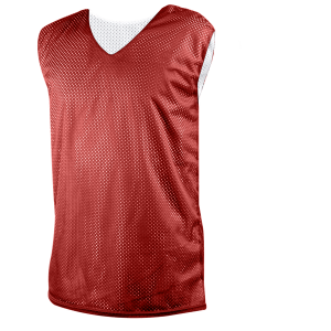 Youth Basketball V-neck Reversible Jersey - Red, M