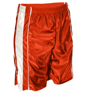 9"  ADULT  ATHLETIC SHORTS - Orange, M