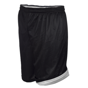 ADULT  REVERSIBLE ATHLETIC SHORTS - Black, M