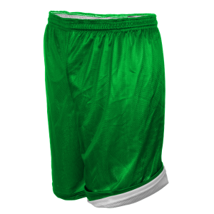 ADULT  REVERSIBLE ATHLETIC SHORTS - Kelly Green, M