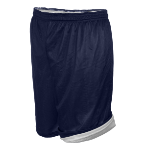 ADULT  REVERSIBLE ATHLETIC SHORTS - Navy Blue, M