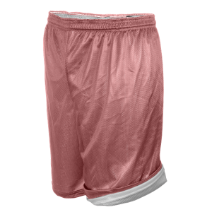 ADULT  REVERSIBLE ATHLETIC SHORTS - Pink, M
