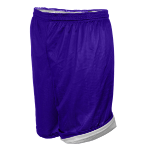 ADULT  REVERSIBLE ATHLETIC SHORTS - Purple, M