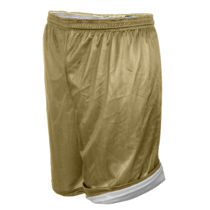 ADULT  REVERSIBLE ATHLETIC SHORTS - Vegas Gold, M