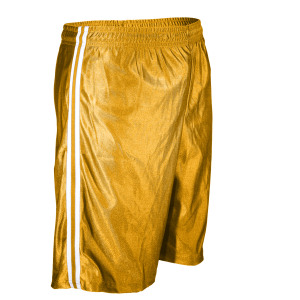 9"  ADULT  ATHLETIC SHORTS - Gold, M