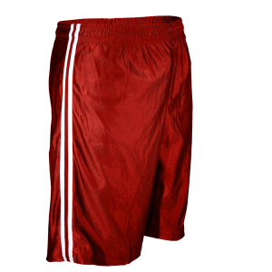 9"  ADULT  ATHLETIC SHORTS - Red, M