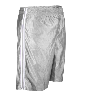 9"  ADULT  ATHLETIC SHORTS - Silver, M