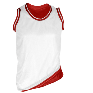 ADULT  REVERSIBLE JERSEY - White, M