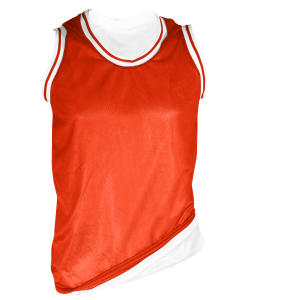 ADULT  REVERSIBLE JERSEY - Orange, M