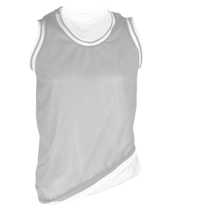 ADULT  REVERSIBLE JERSEY - Silver, M
