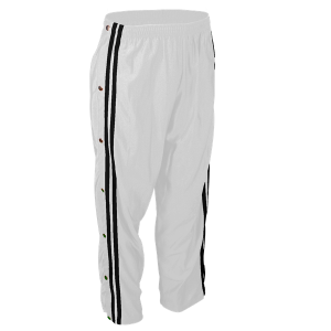 ADULT  BREAKAWAY PANTS - White, M