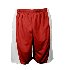 5"  ADULT  ATHLETIC SHORTS - Red, M