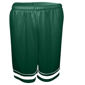 9"  ADULT  ATHLETIC SHORTS - Dark Green, M