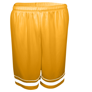 9"  ADULT  ATHLETIC SHORTS - Gold, M