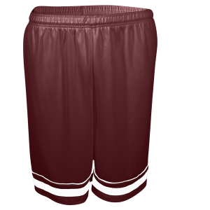 9"  ADULT  ATHLETIC SHORTS - Maroon, M