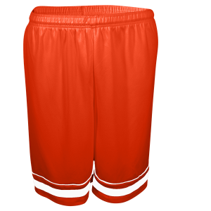 9"  ADULT  ATHLETIC SHORTS - Orange, M