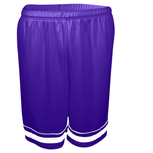 9"  ADULT  ATHLETIC SHORTS - Purple, M