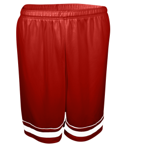 9"  ADULT  ATHLETIC SHORTS - Red, M